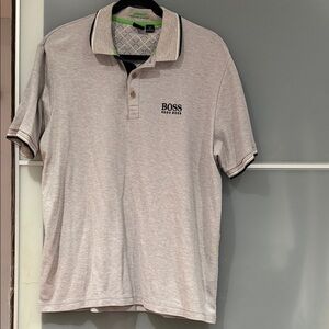 Hugo Boss Light Gray Polo Shirt for Men